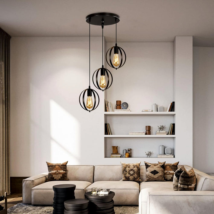 3in1 Double Ring Hanging Lamp