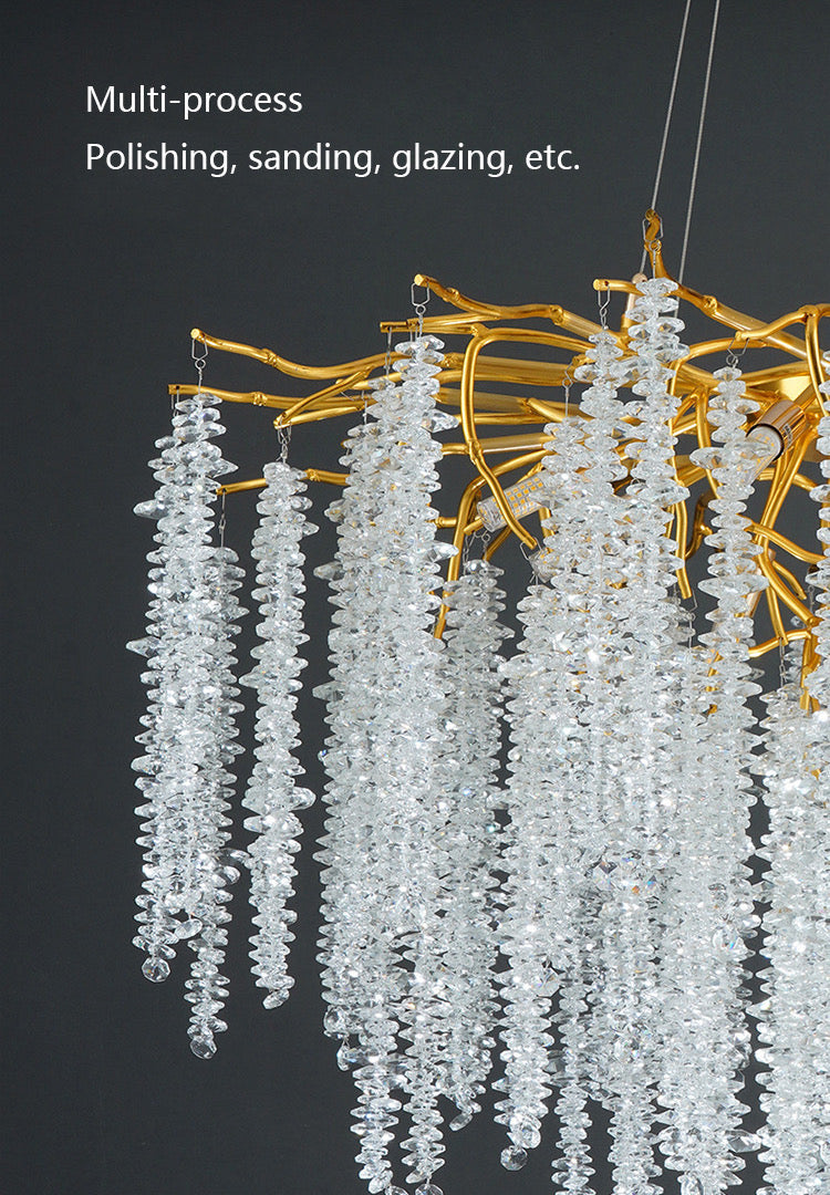 Modern Tree Branches Crystal Chandelier