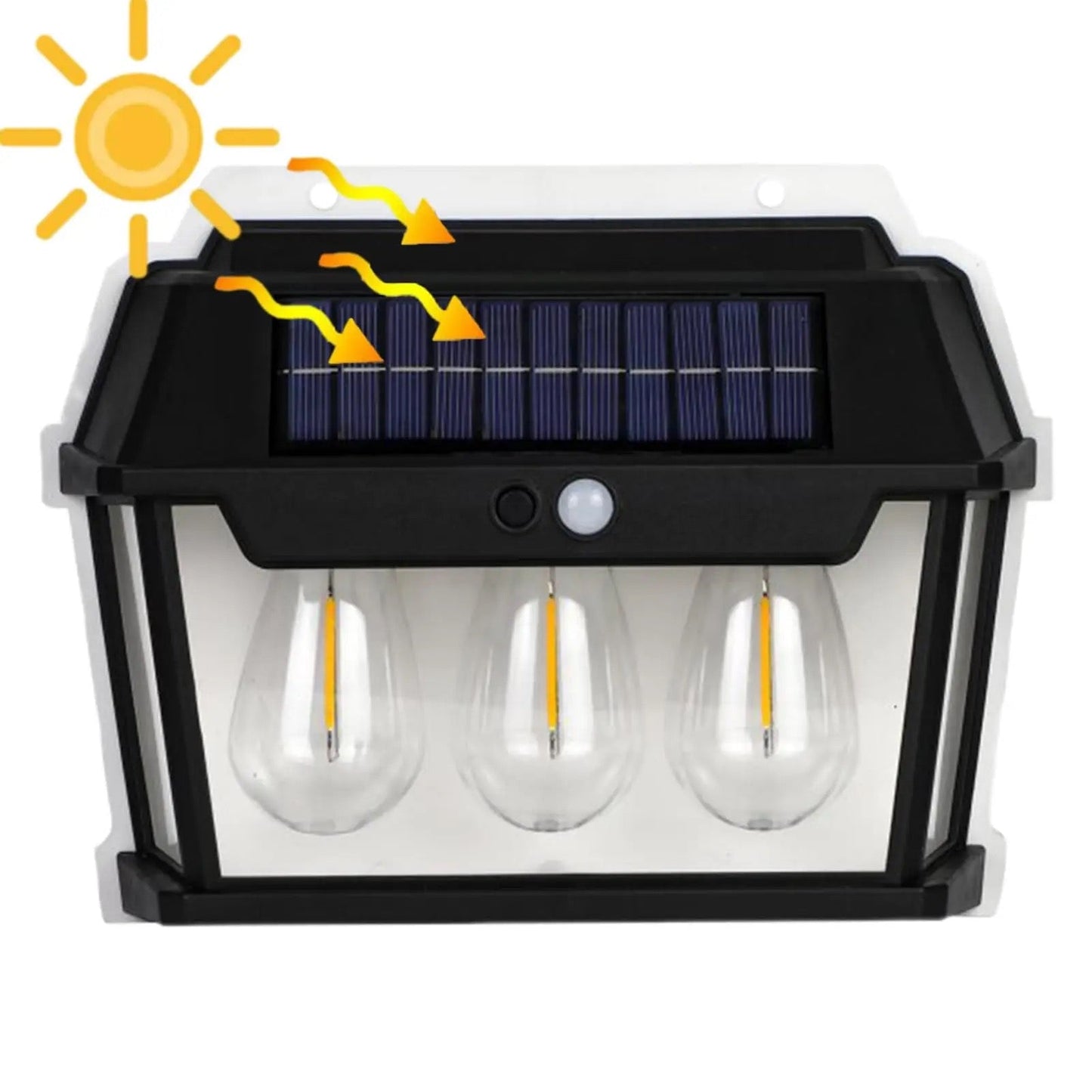 3 Bulbs Solar motion Wall Light