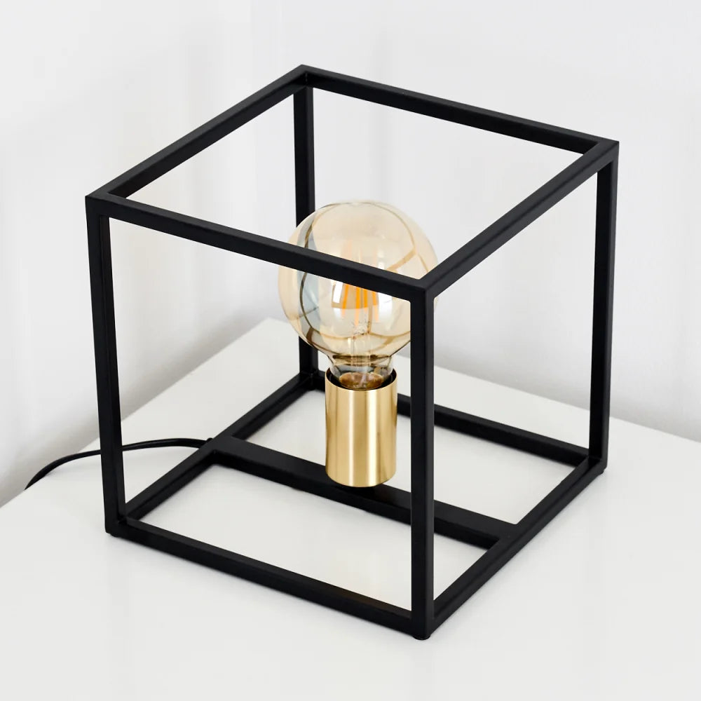 Cubic Shaped Table Lamp