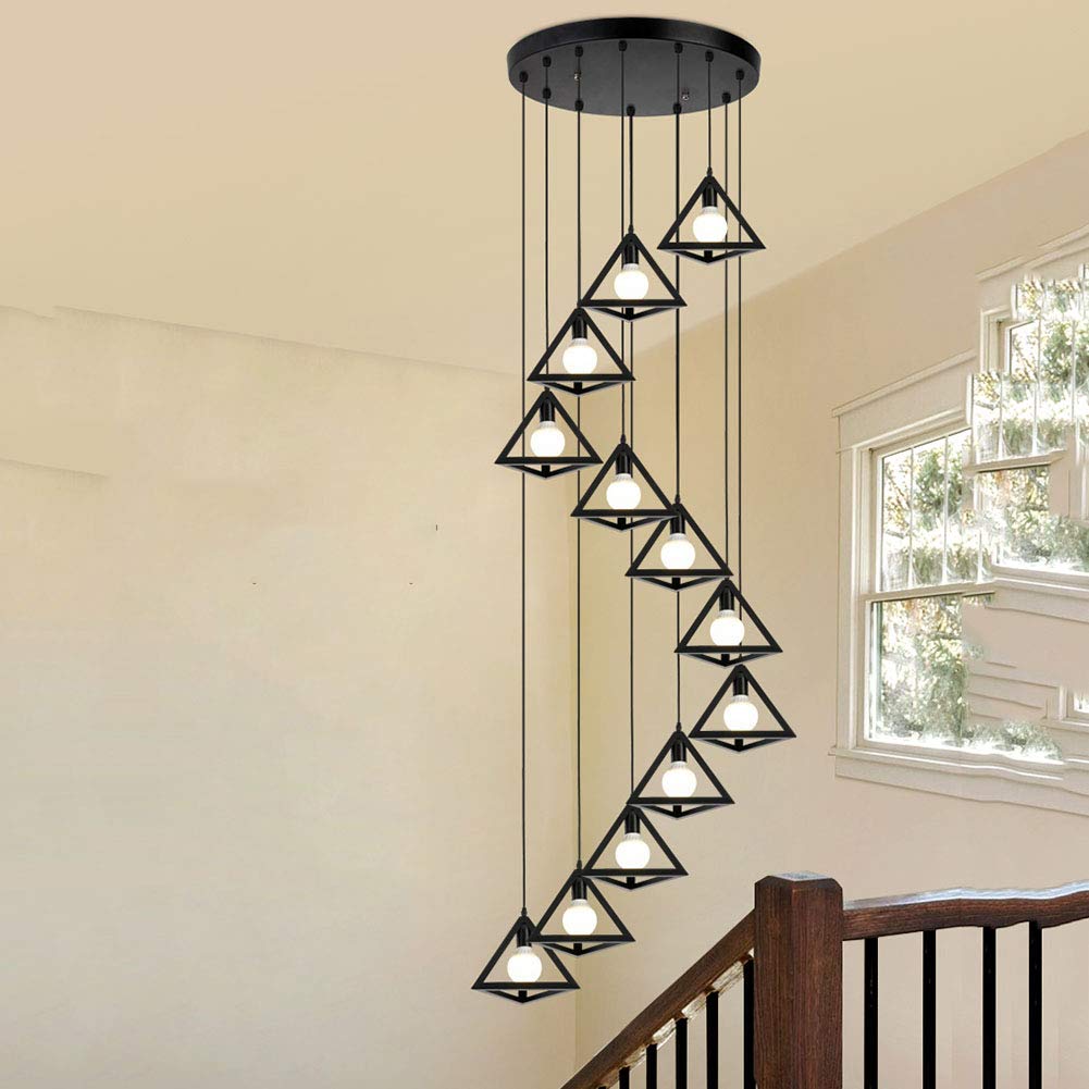 12in1 Triangle Hanging Lamp