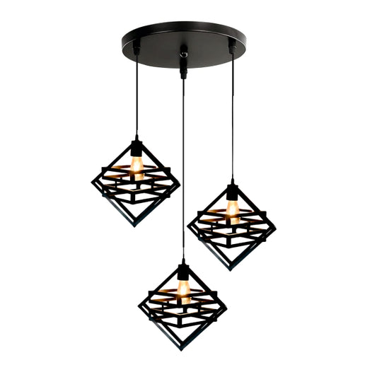 3in1 Creative Double Box Hanging Lamp
