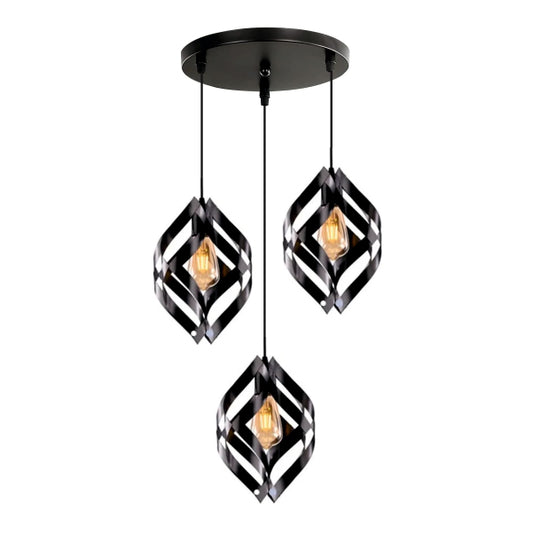 3in1 Flower Shape Hanging Lamp