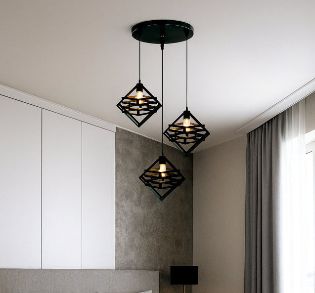 3in1 Creative Double Box Hanging Lamp