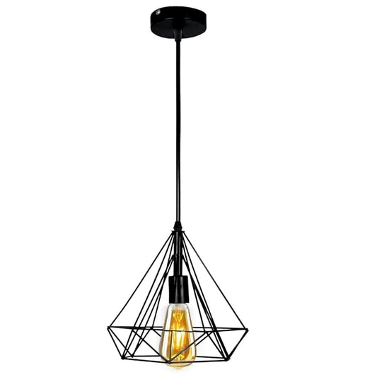Diamond Shaped Hanging Lamp