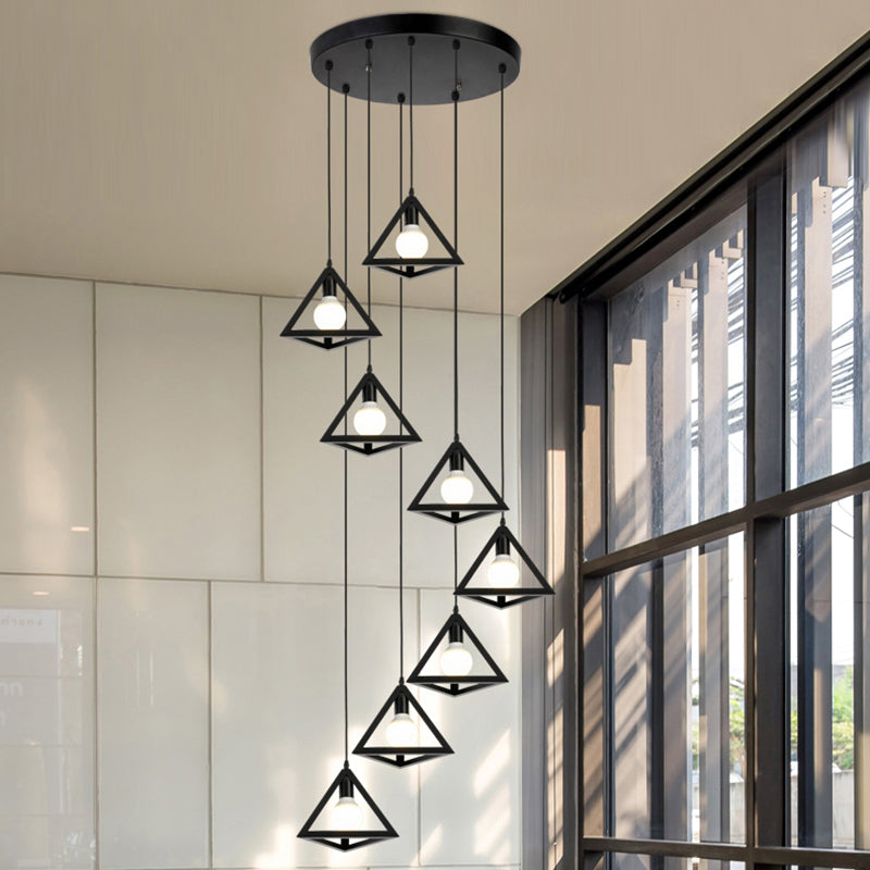 8in1 Triangle Hanging Lamp