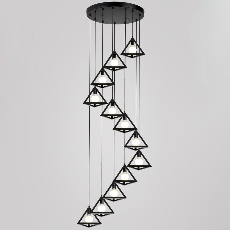 12in1 Triangle Hanging Lamp