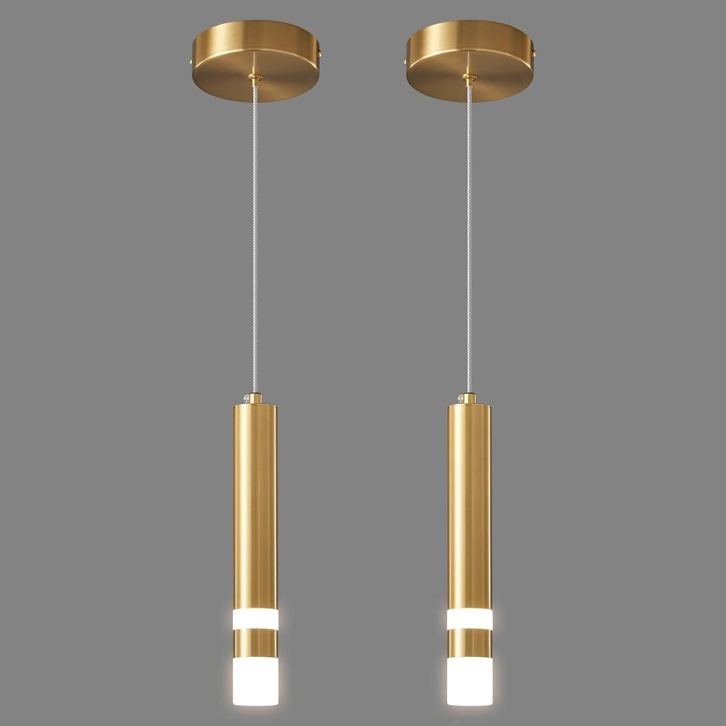 Golden Cylindrical DropLight