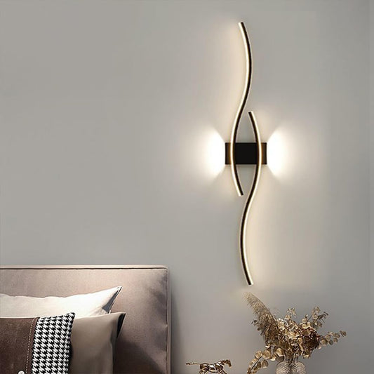 Linear Metal Wall Sconces with Up and Down Lighting