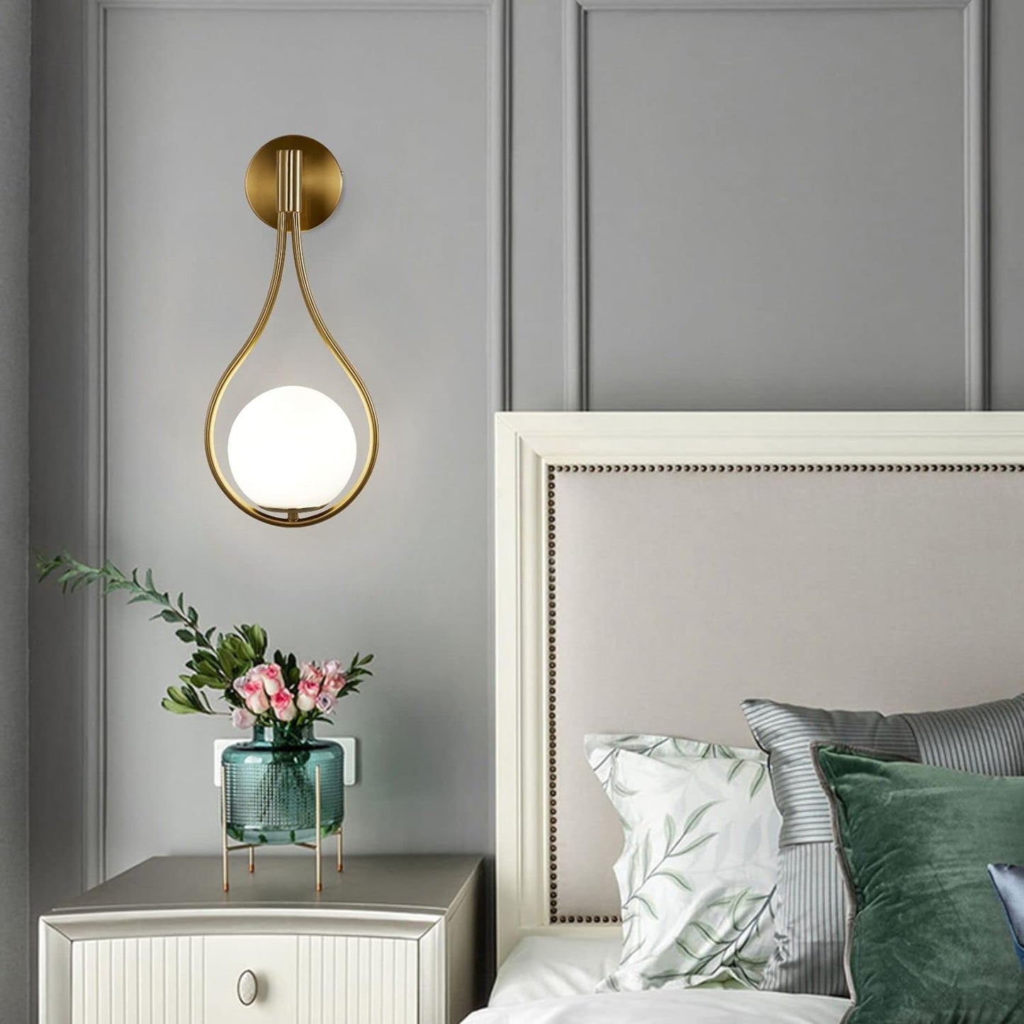 Golden Drop Light | Wall Scone