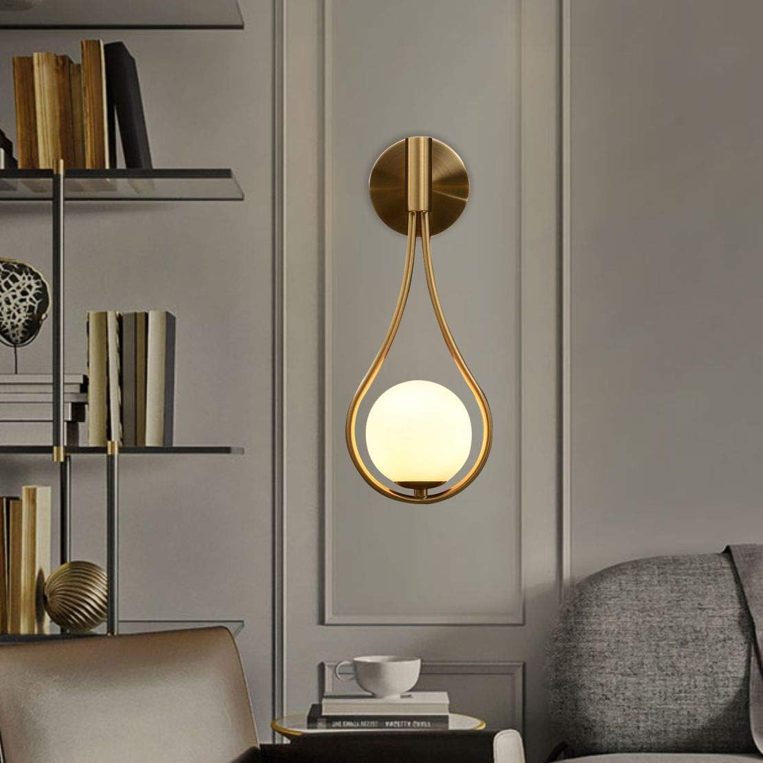 Golden Drop Light | Wall Scone