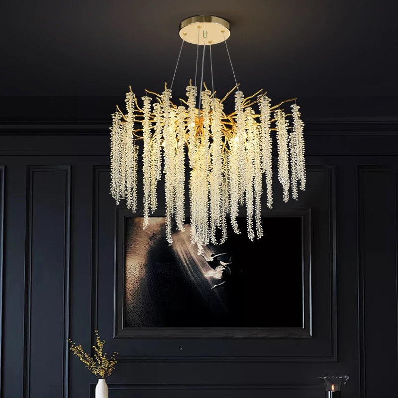 Modern Tree Branches Crystal Chandelier