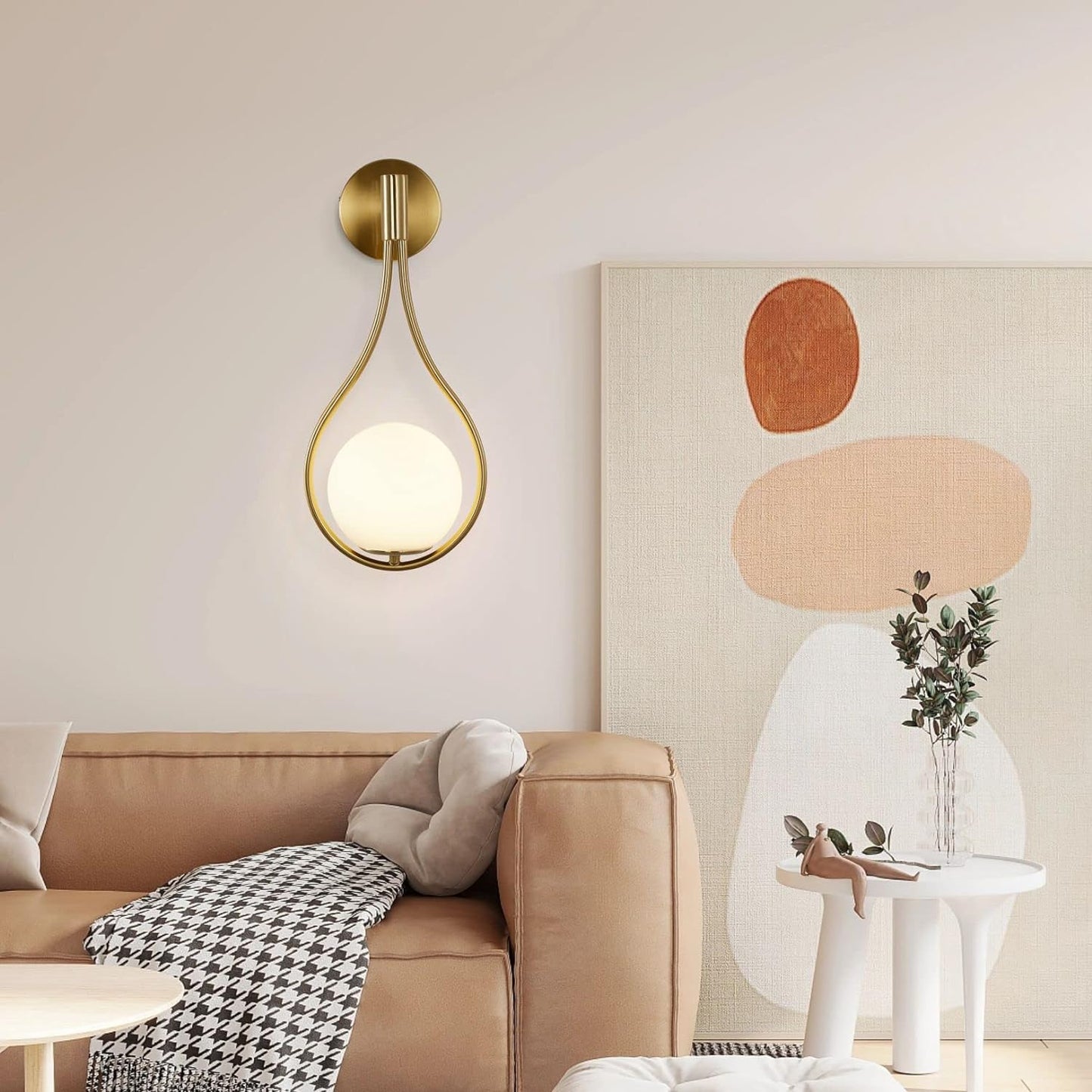 Golden Drop Light | Wall Scone