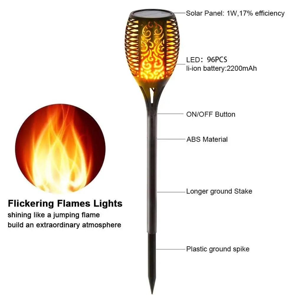 Solar Flame Light Garden Decoration