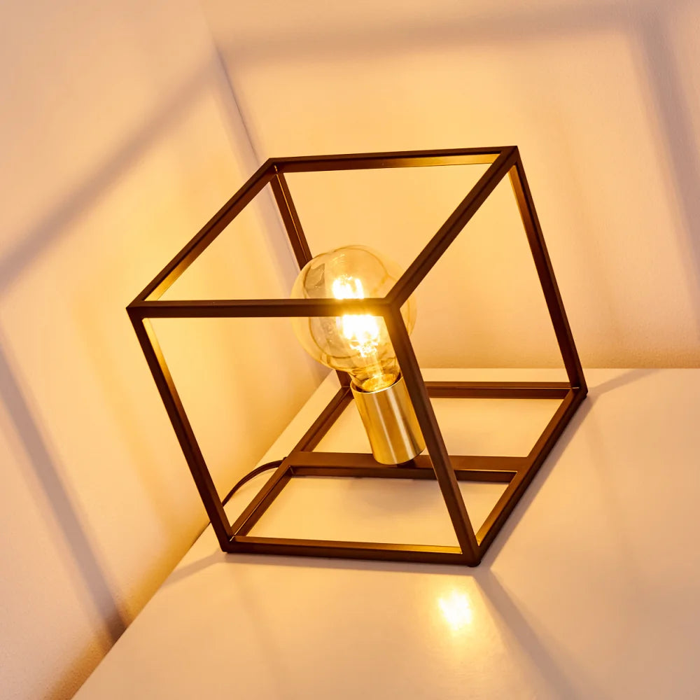 Cubic Shaped Table Lamp