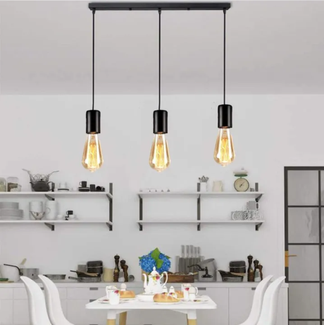 3in1 Pendant Light in Flat Base