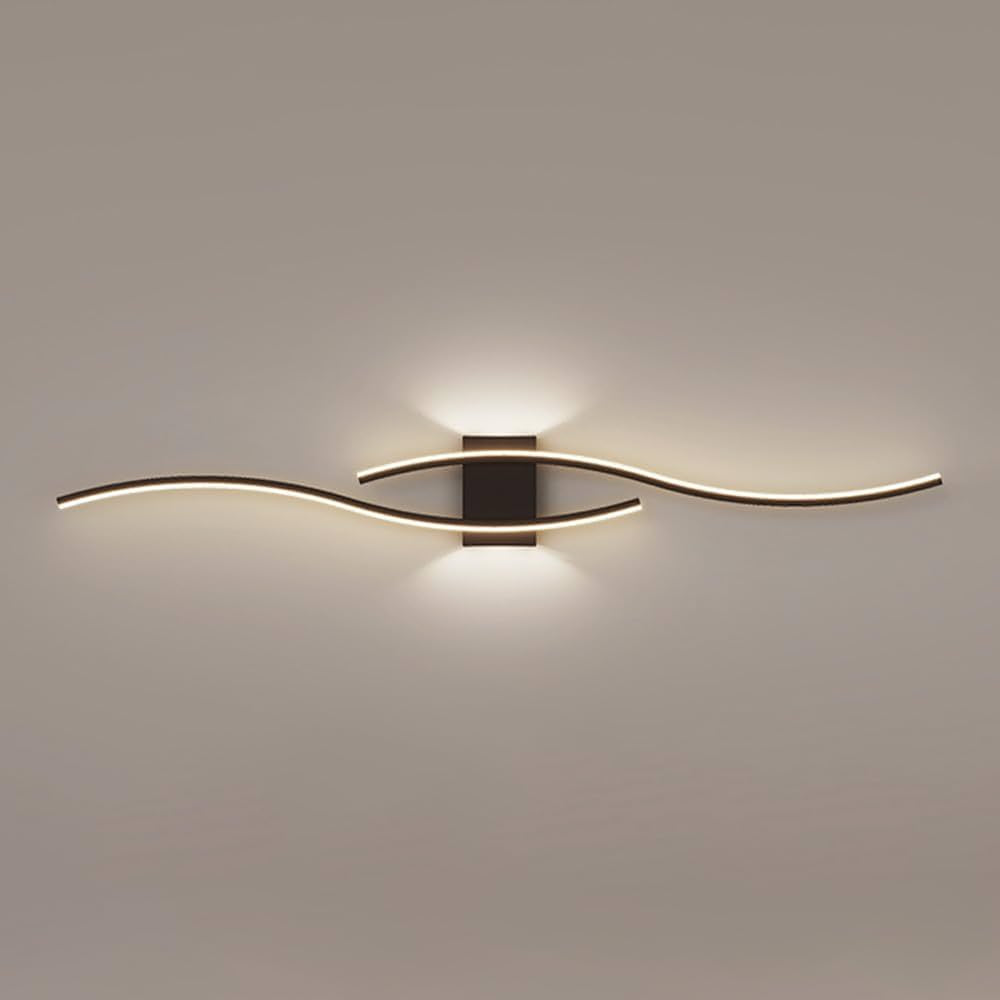 Linear Metal Wall Sconces with Up and Down Lighting