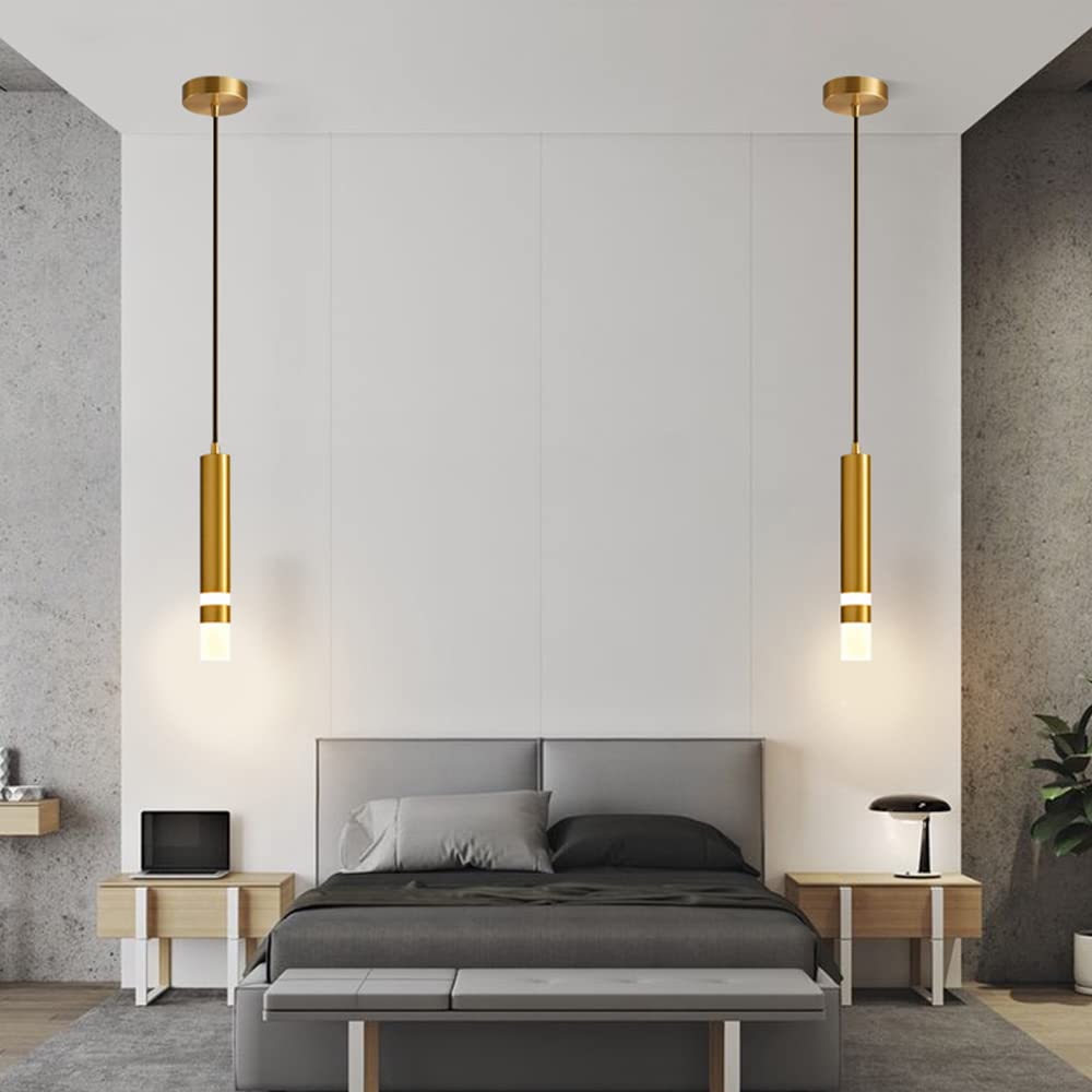 Golden Cylindrical DropLight