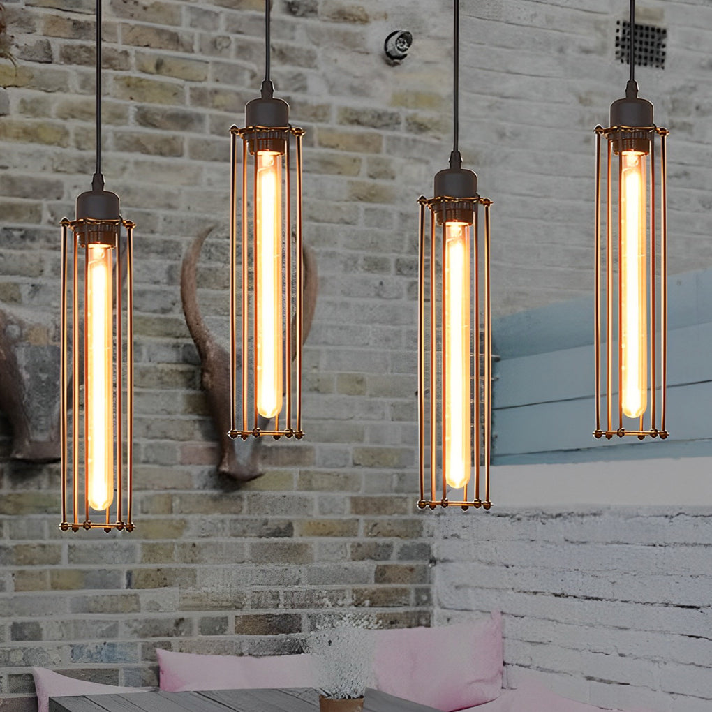 Retro Iron Black Industrial Style Pendant Light