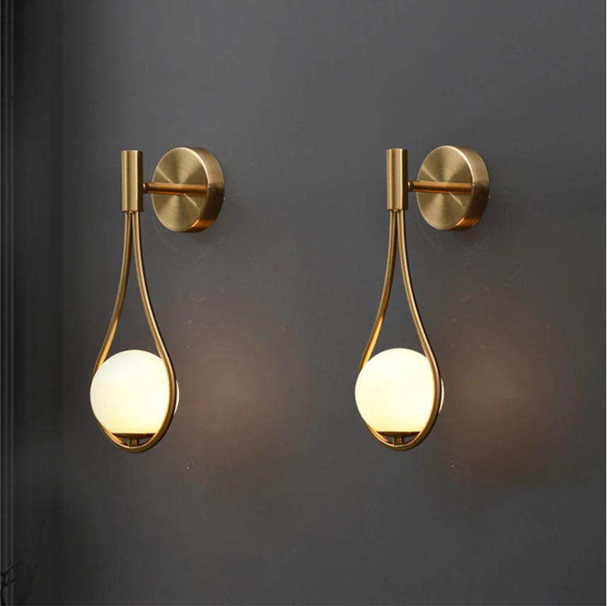 Golden Drop Light | Wall Scone