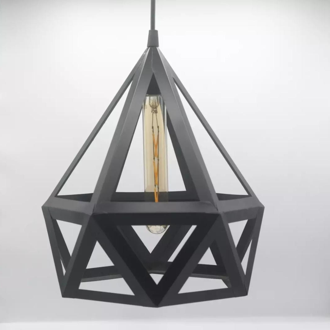 Strip Diamond Shaped Hanging Lamp