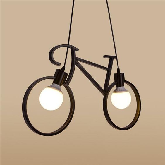 Cycle Shaped Hanging Lamp