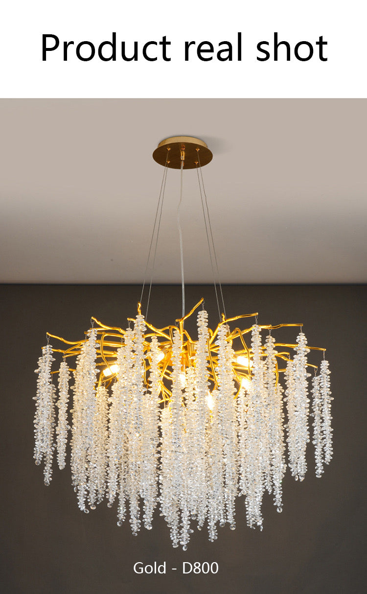 Modern Tree Branches Crystal Chandelier