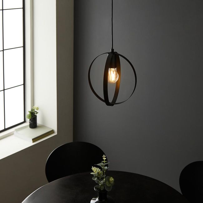 Double Ring Hanging Lamp