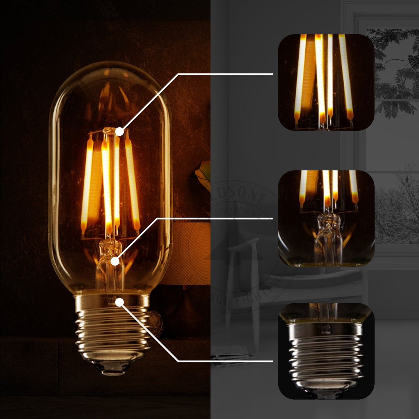 4 watt Filament Bulb | T 45