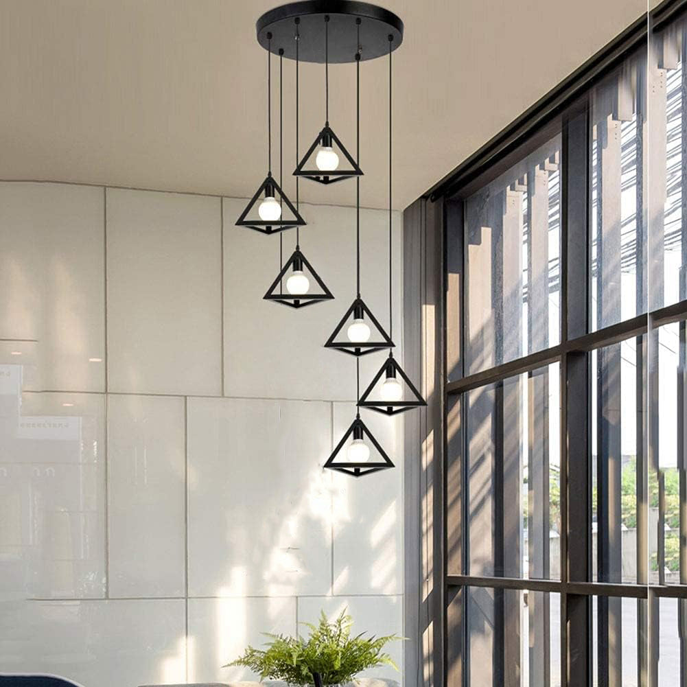 6in1 Triangle Hanging Lamp