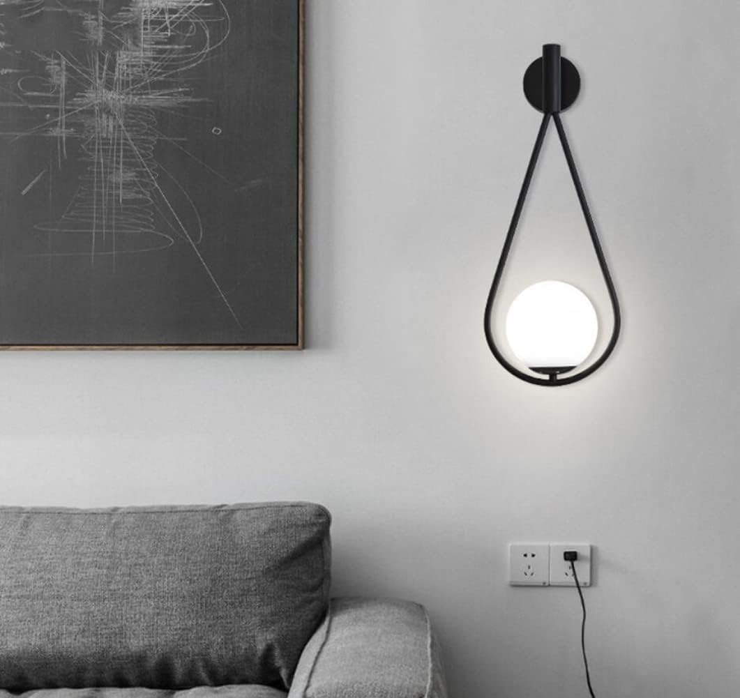 Black Drop Light | Wall Scone