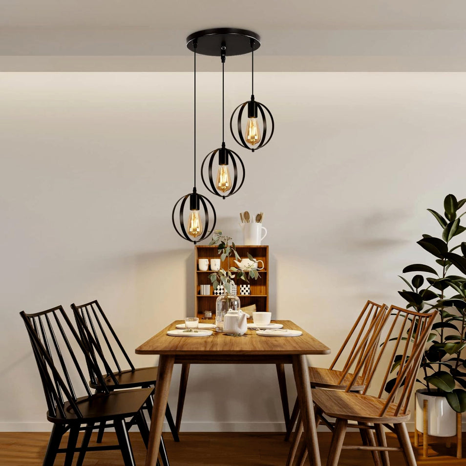 3in1 Double Ring Hanging Lamp