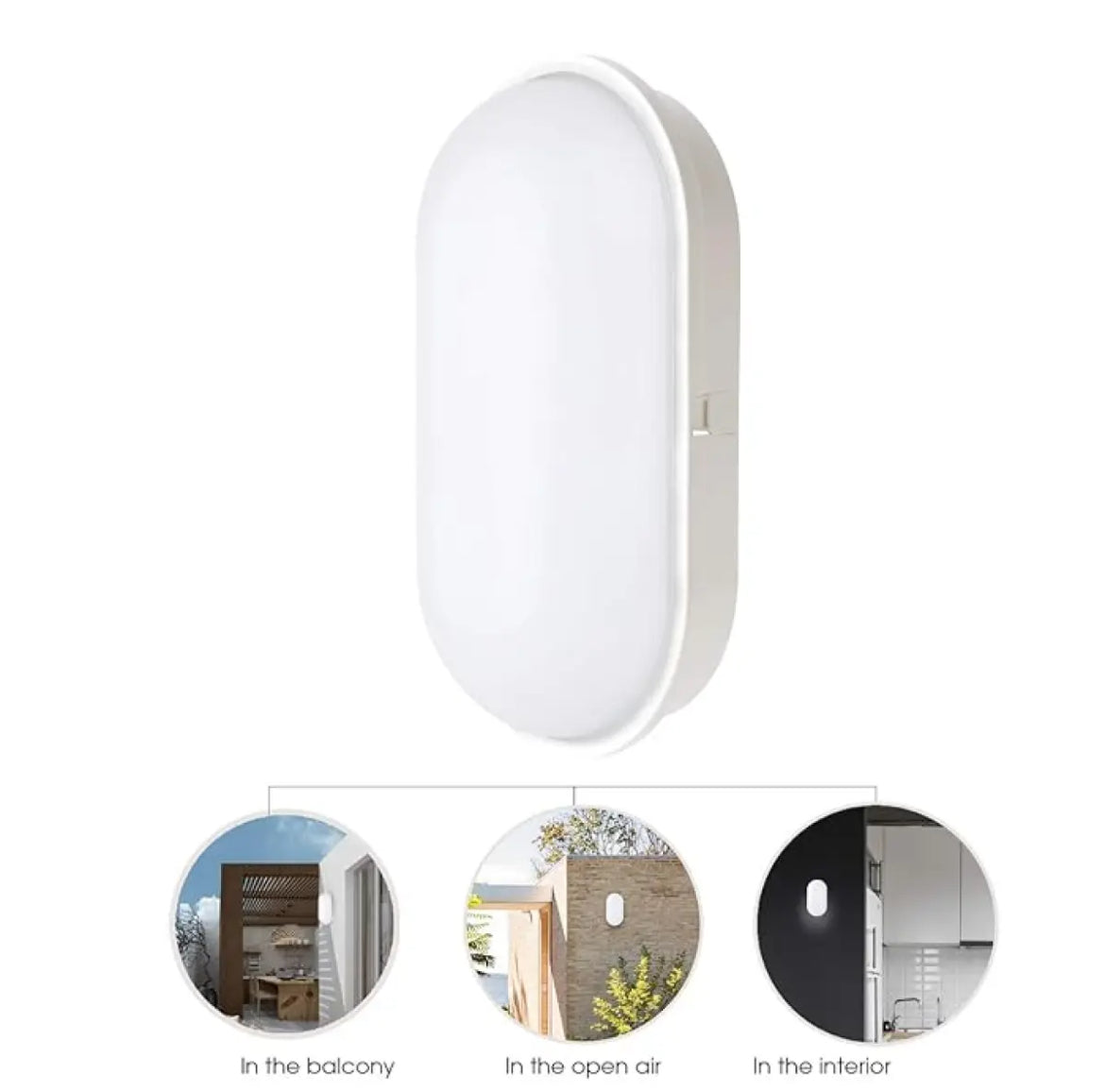 Waterproof Oval Bulk Head Wall Light