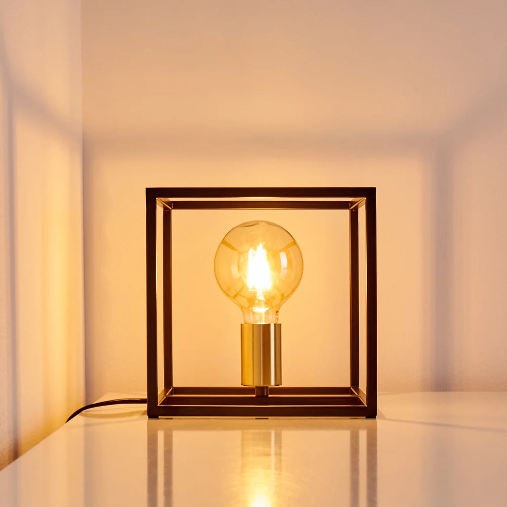 Cubic Shaped Table Lamp