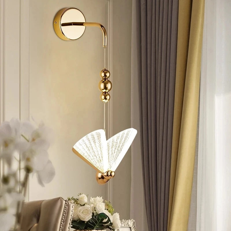 Warm Butterfly Wall Light