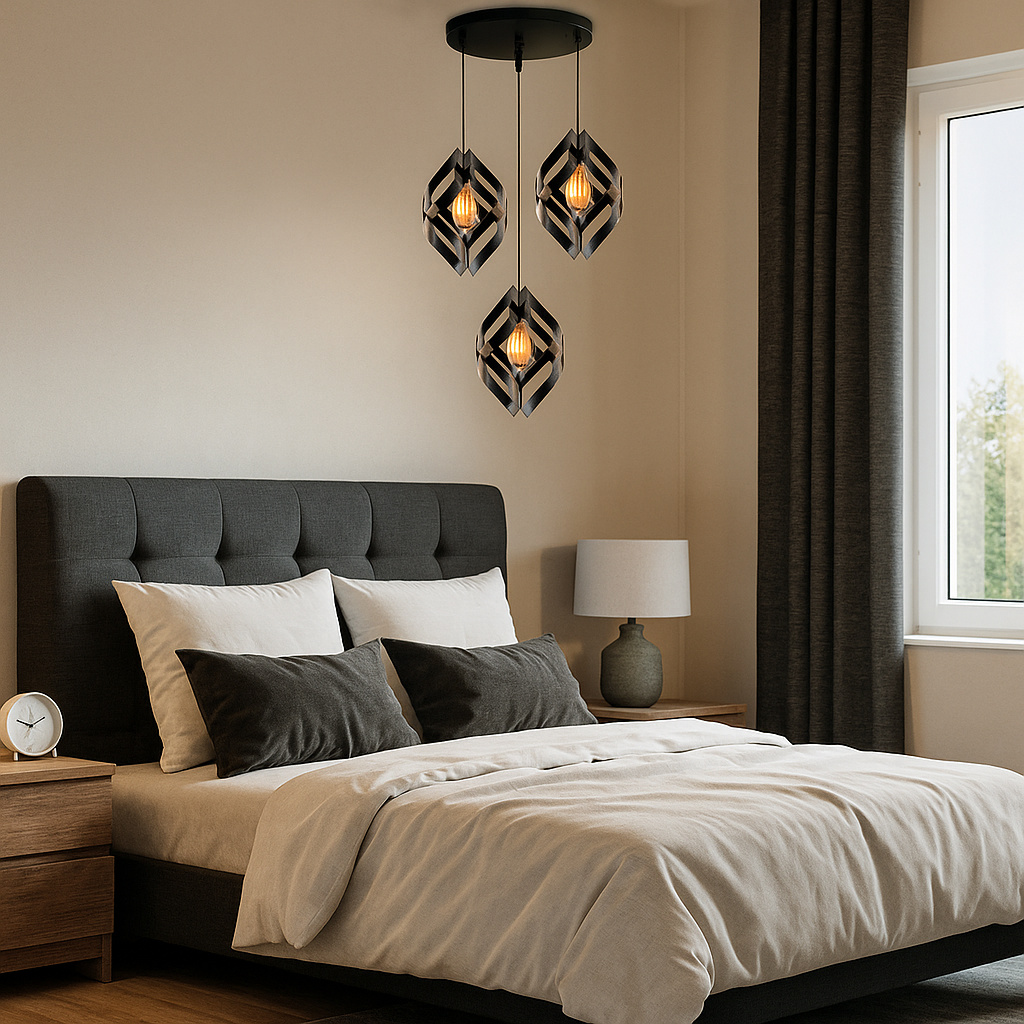 3in1 Flower Shape Hanging Lamp