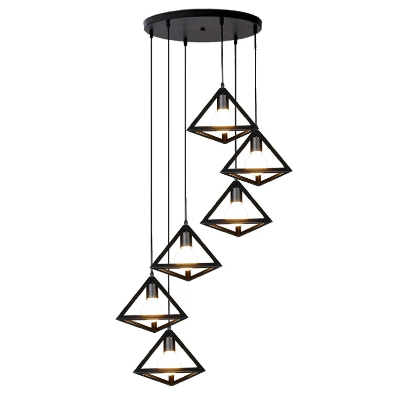 6in1 Triangle Hanging Lamp
