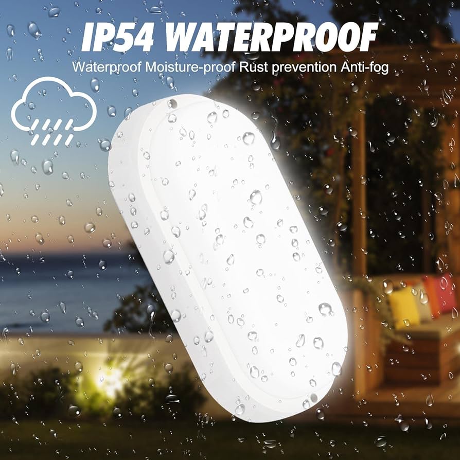 Waterproof Oval Bulk Head Wall Light