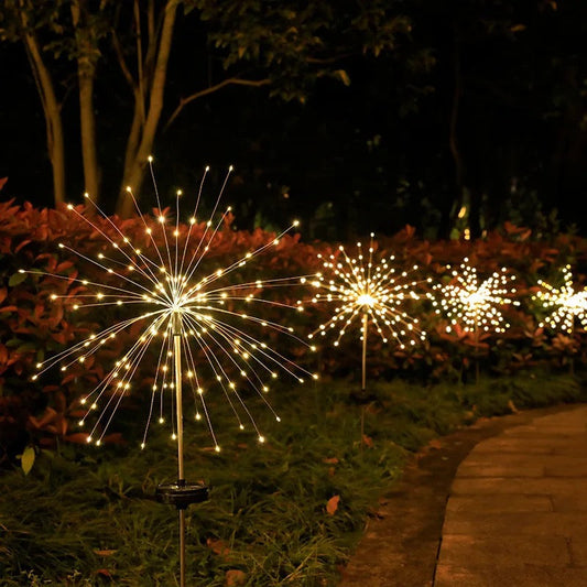 Solar Fireworks Outdoor Light