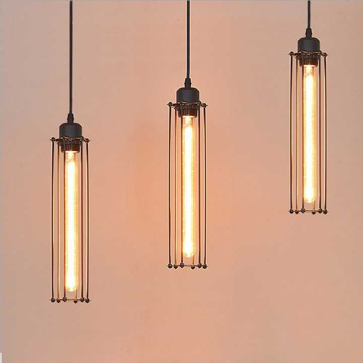 Retro Iron Black Industrial Style Pendant Light