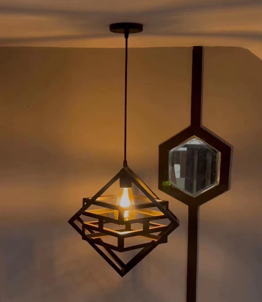 Creative Double Box Hanging Lamp