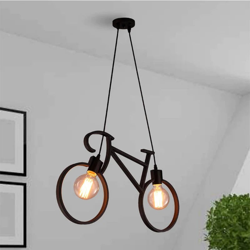 Cycle Shaped Hanging Lamp