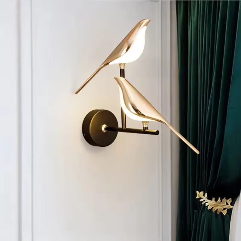 Led Double Sparrow Room Wall Lamp