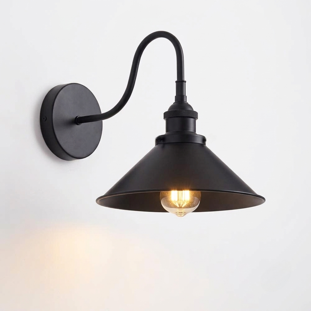 Vintage Gooseneck Wall Lamp