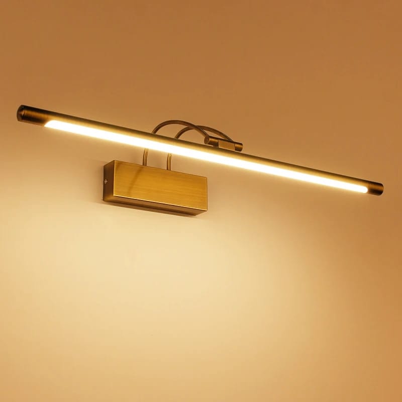 Modern Brass LED Mirror Light