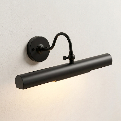 Classic Black Gooseneck Picture Light