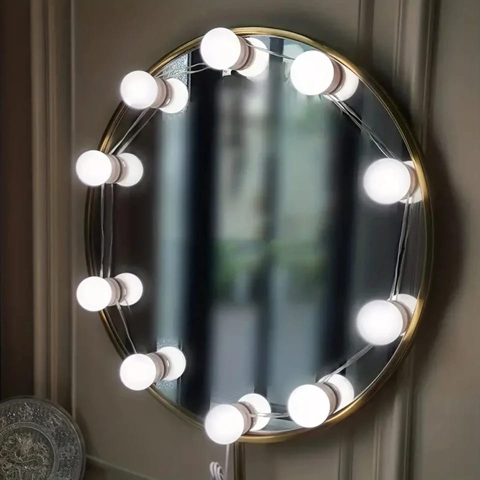 Dimmable LED Vanity Lights for Mirror – USB Powered Makeup Light Bulbs Kit