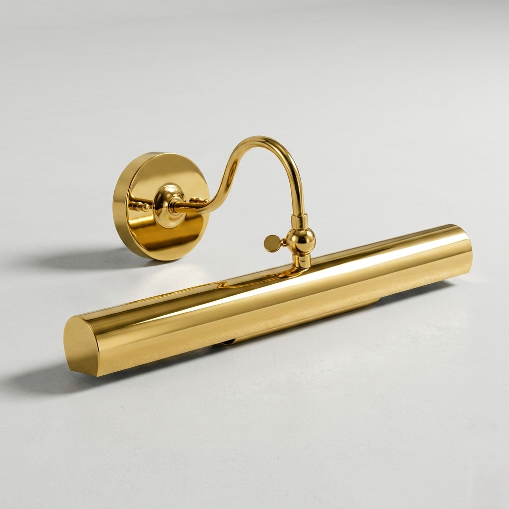 Brass Polished Gooseneck Picture Light