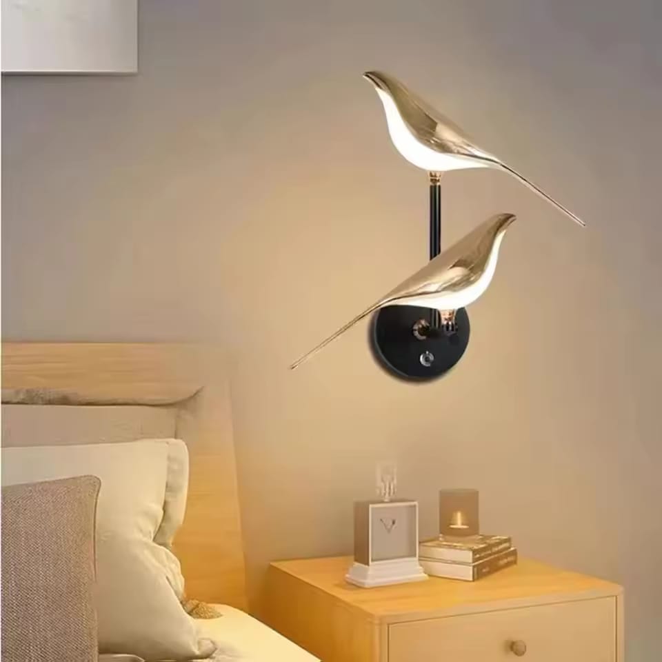 Led Double Sparrow Room Wall Lamp