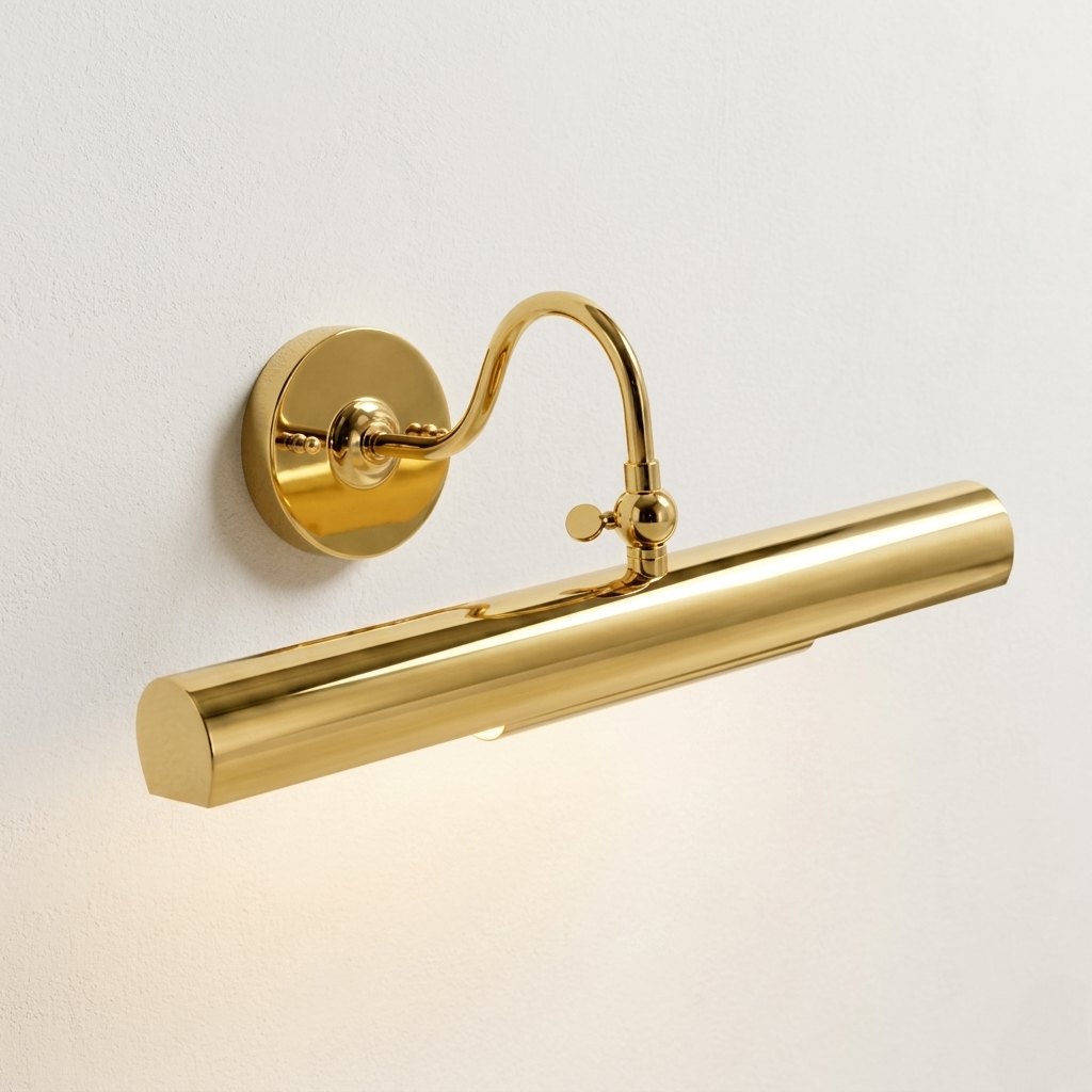 Brass Polished Gooseneck Picture Light